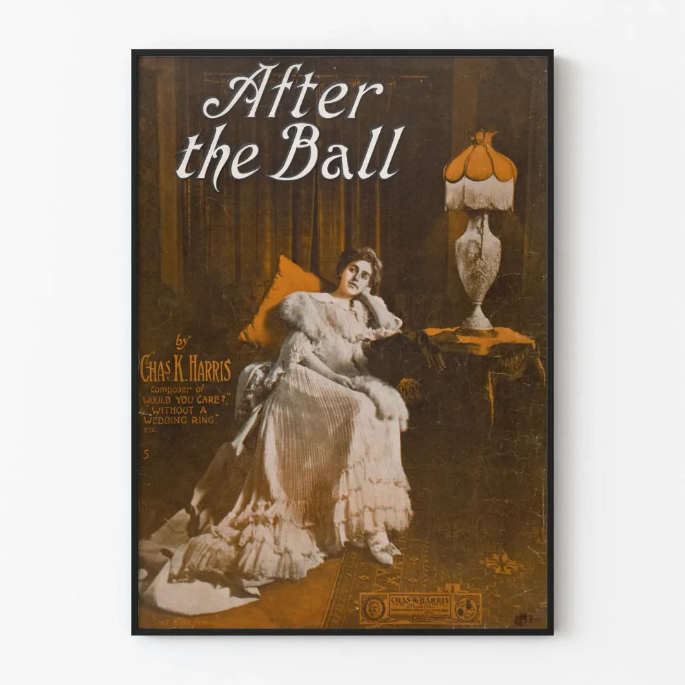 Vintagejuliste After Ball - Tyylikäs seinäkoristelu