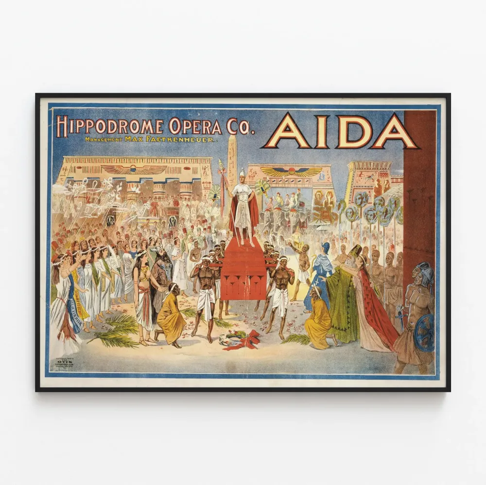 Vintagejuliste Aida - Teatteri- ja oopperaseinäkollaus Artem Legrand