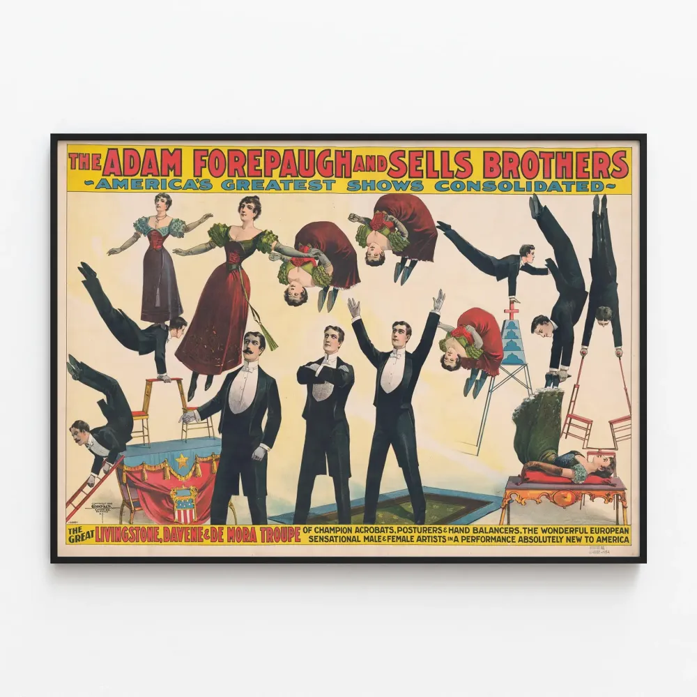 vintagejuliste akrobaattiryhmämestaruus - Livingstone, Davene & De Mora