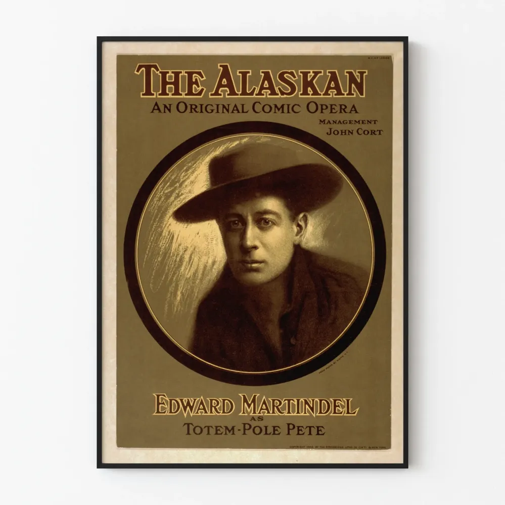 Vintagejuliste Alaskan - Operetti alkuperäinen