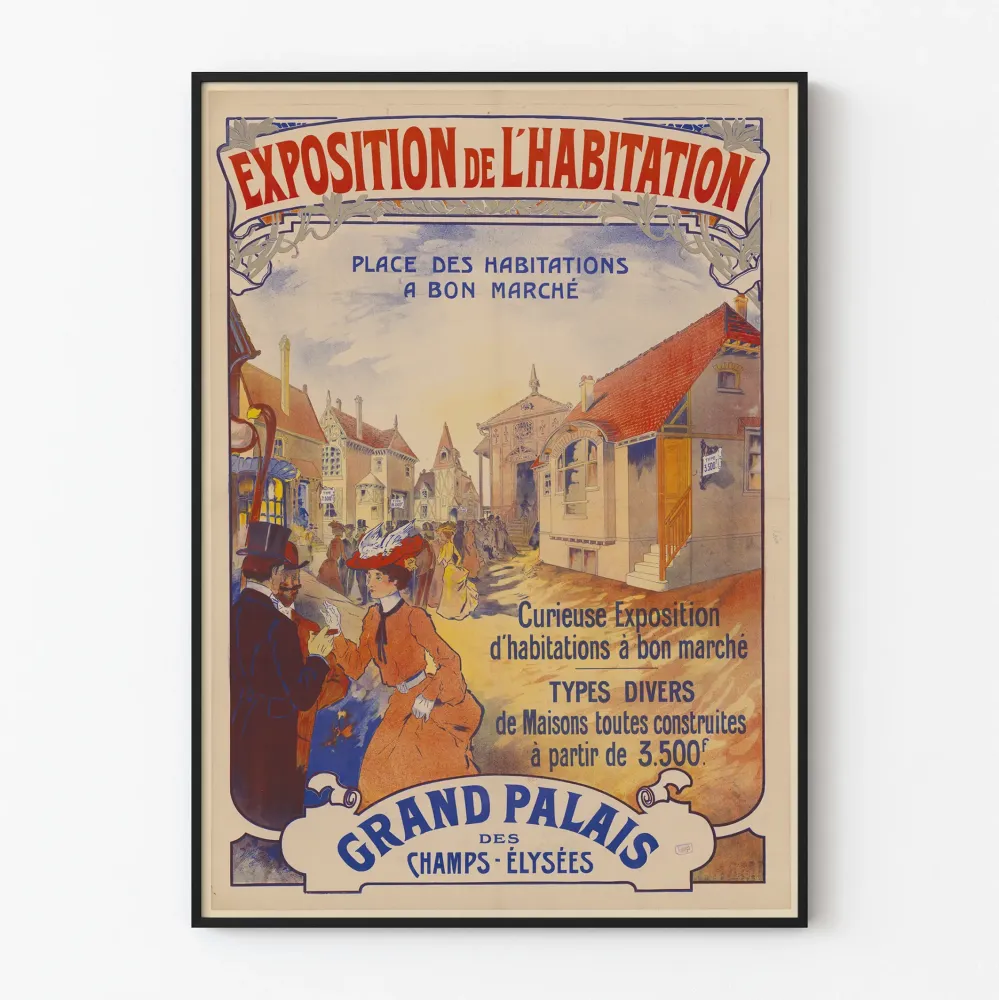 Vintagejuliste Asuntomessut Grand Palais -näyttely