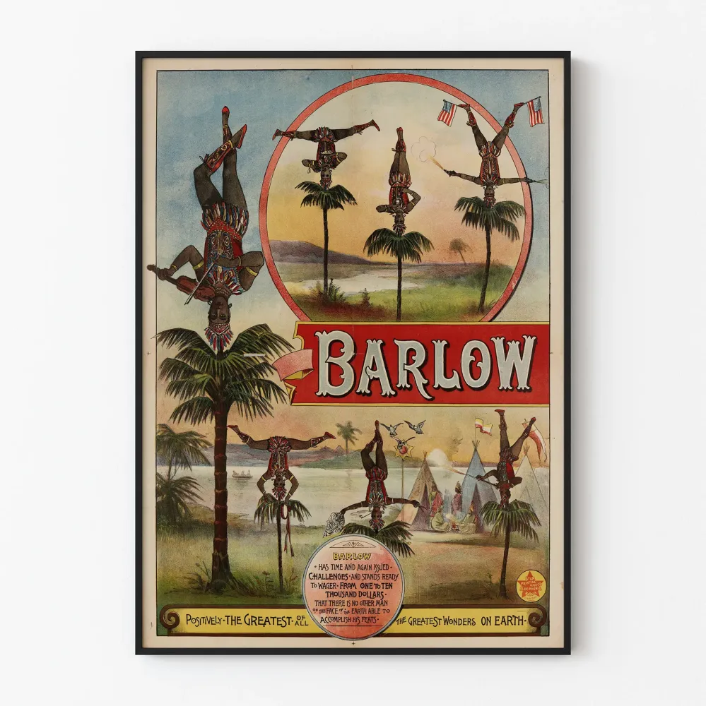 Vintagejuliste Barlow - Välttämättömät akrobaattiset ihmeet