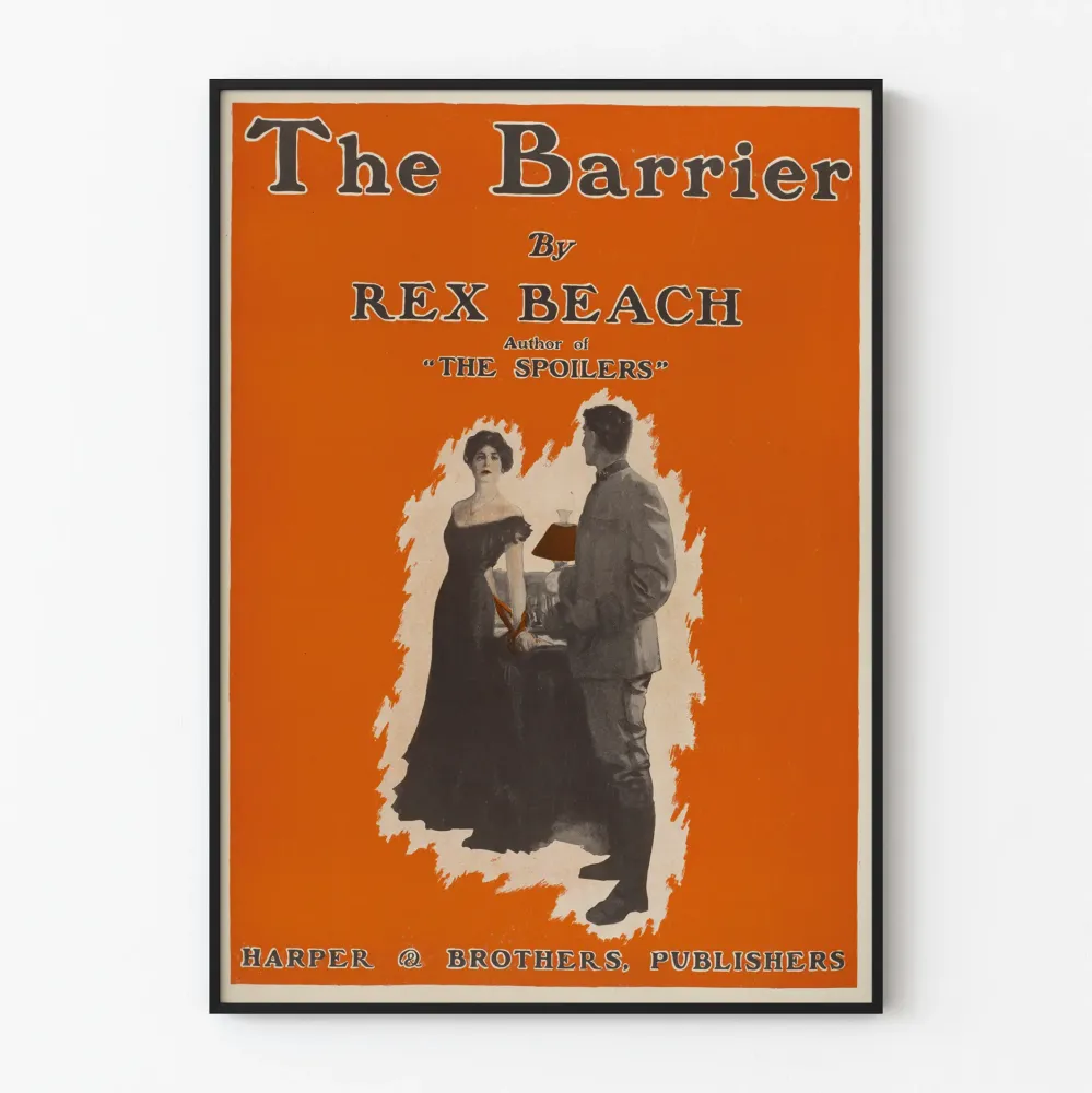 Vintagejuliste Barrier Rex Beachilta