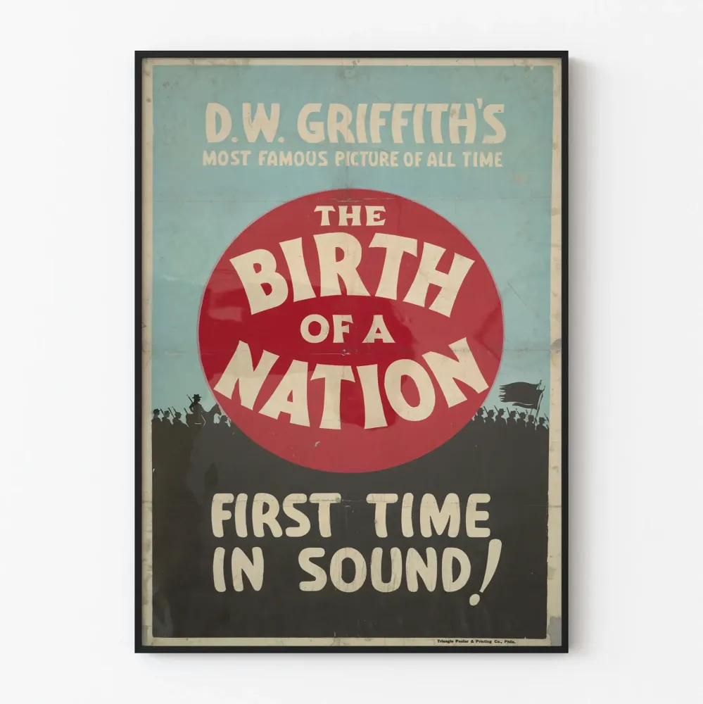 Vintagejuliste Birth Nation par D.W. Griffith