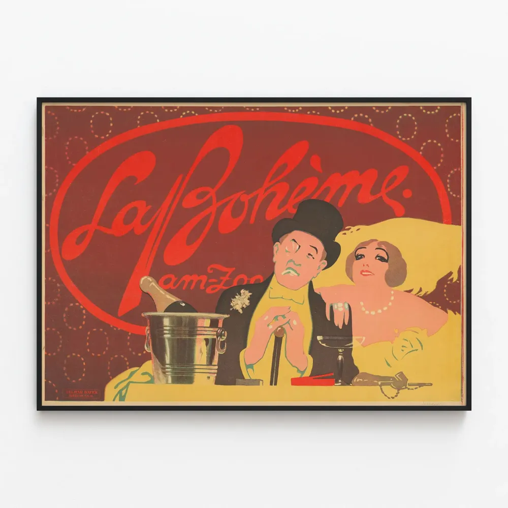 Vintagejuliste La Bohème am Zoo