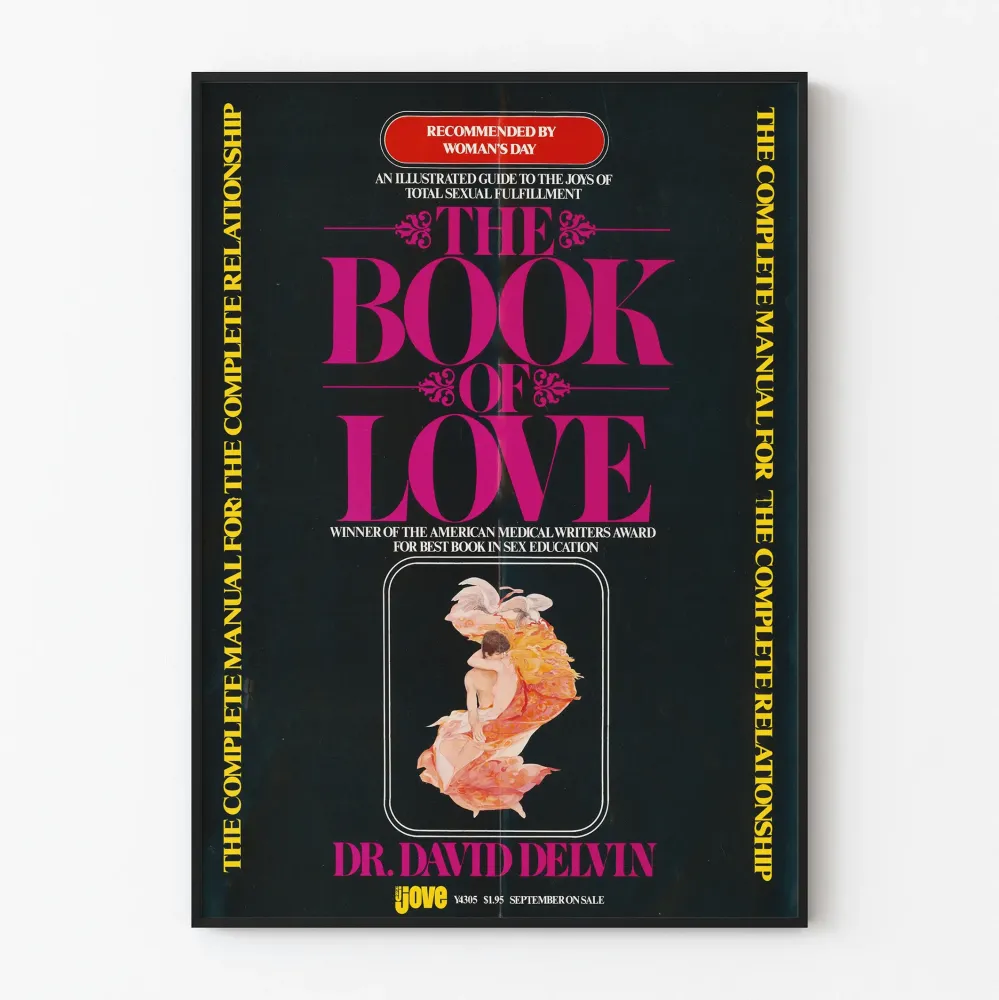 Vintagejuliste Book Love - Tyylikäs retroseinäsuunnittelu