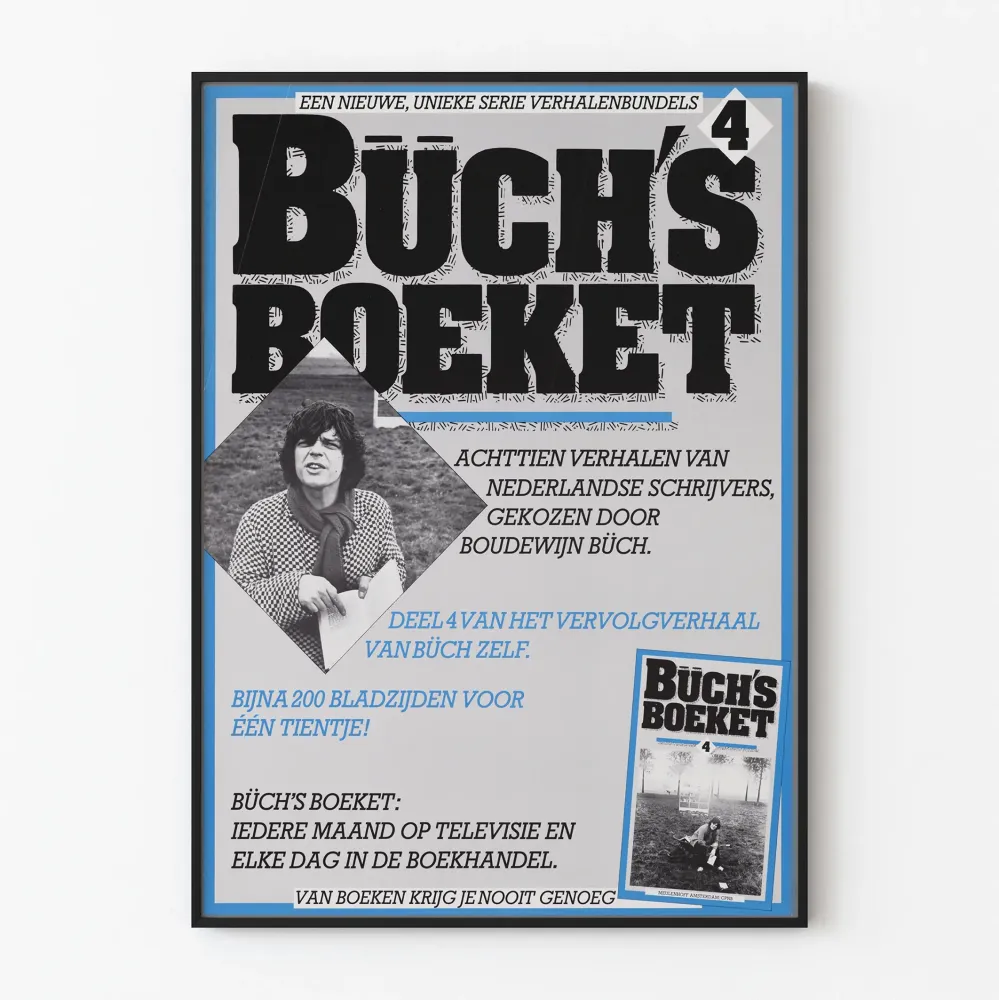Vintagejuliste Buch's Boeket - Alkuperäiskirjallisuuden kokoelma Alankomaat