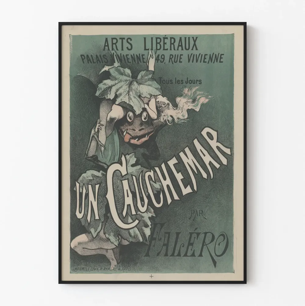 Vintagejuliste Un Cauchemar Faléro - Taide- ja ammattitaiteen seinäkoristelu