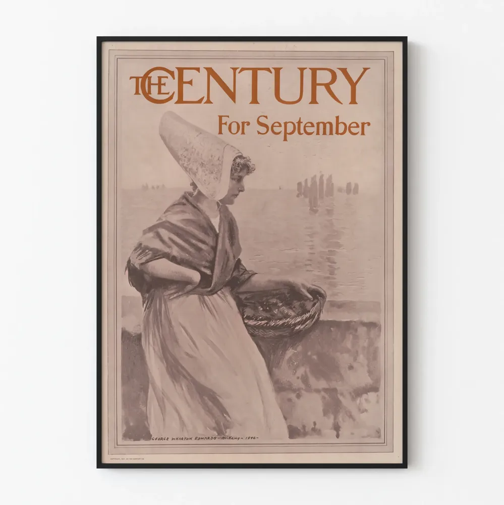 Vintagejuliste Century September - Retroseinustarakenne