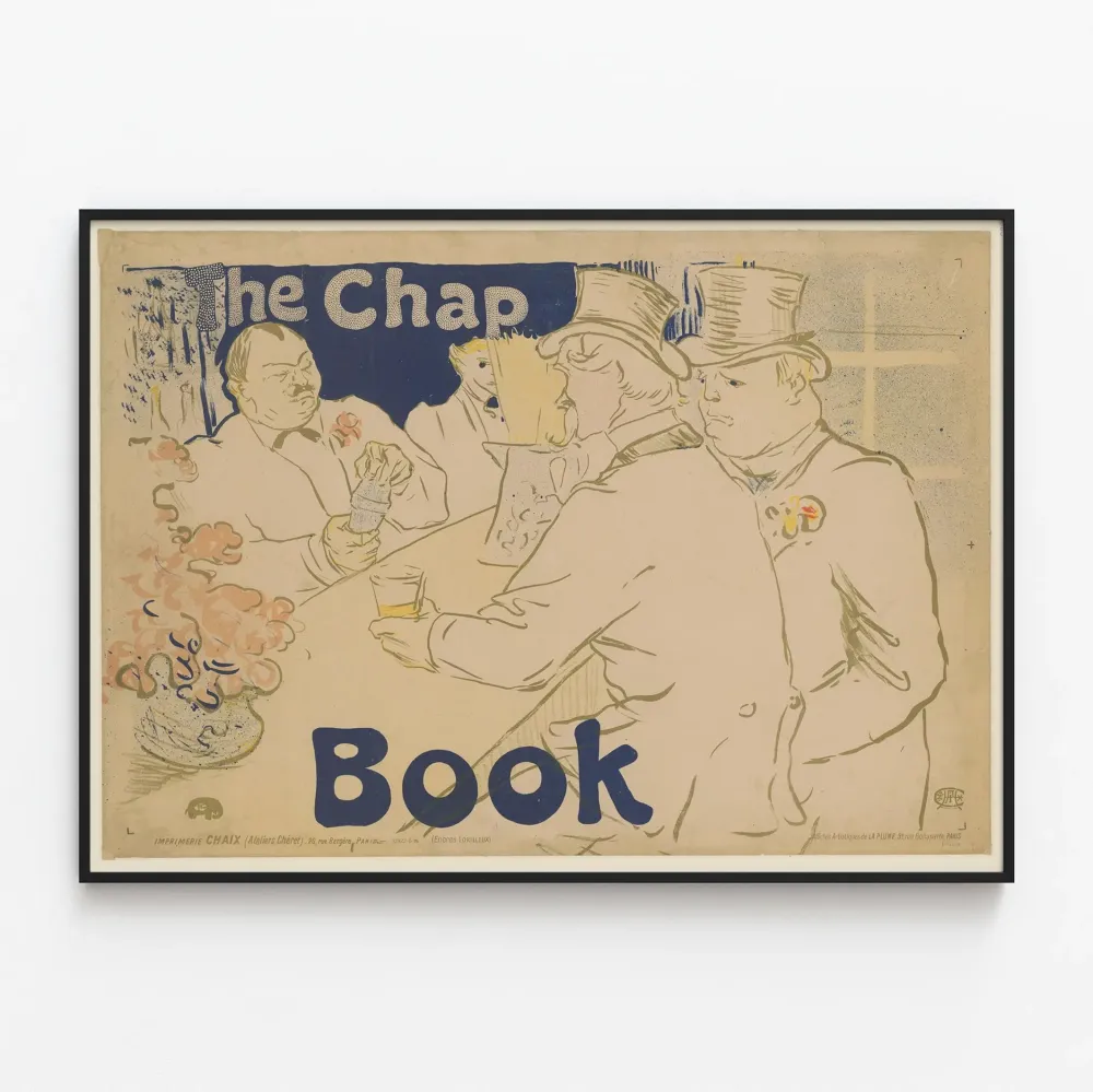 Vintagejuliste Chap Book - Retroseinustarakenne