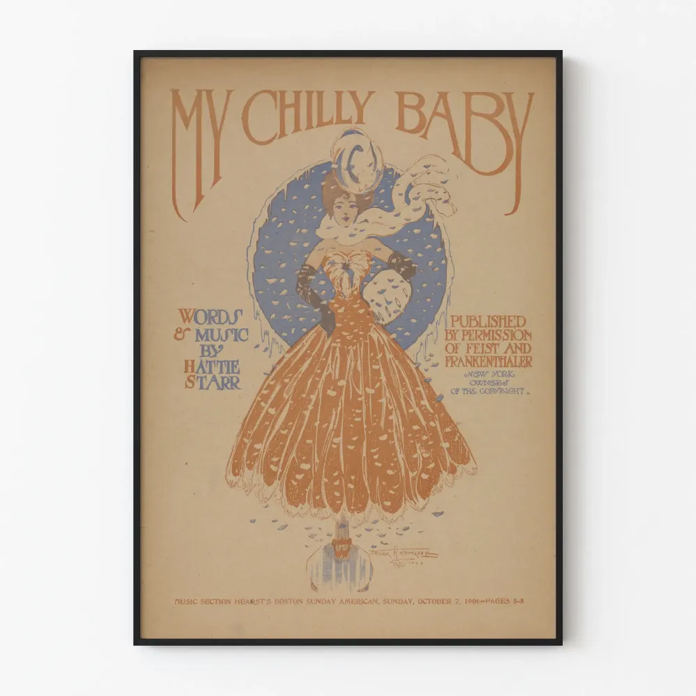 Vintagejuliste My Chilly Baby teokselta Frank Nagel