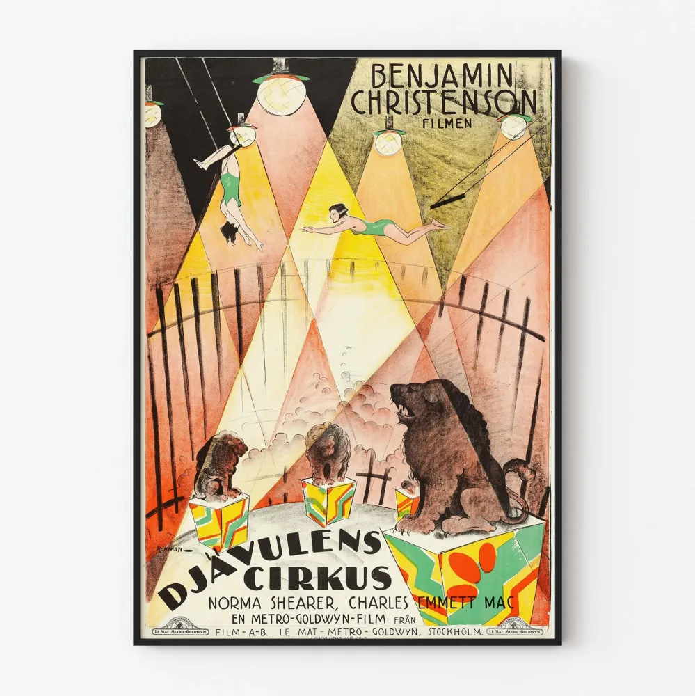 Vintagejuliste Le Cirque du Diable - Juliste seinäkoriste art deco