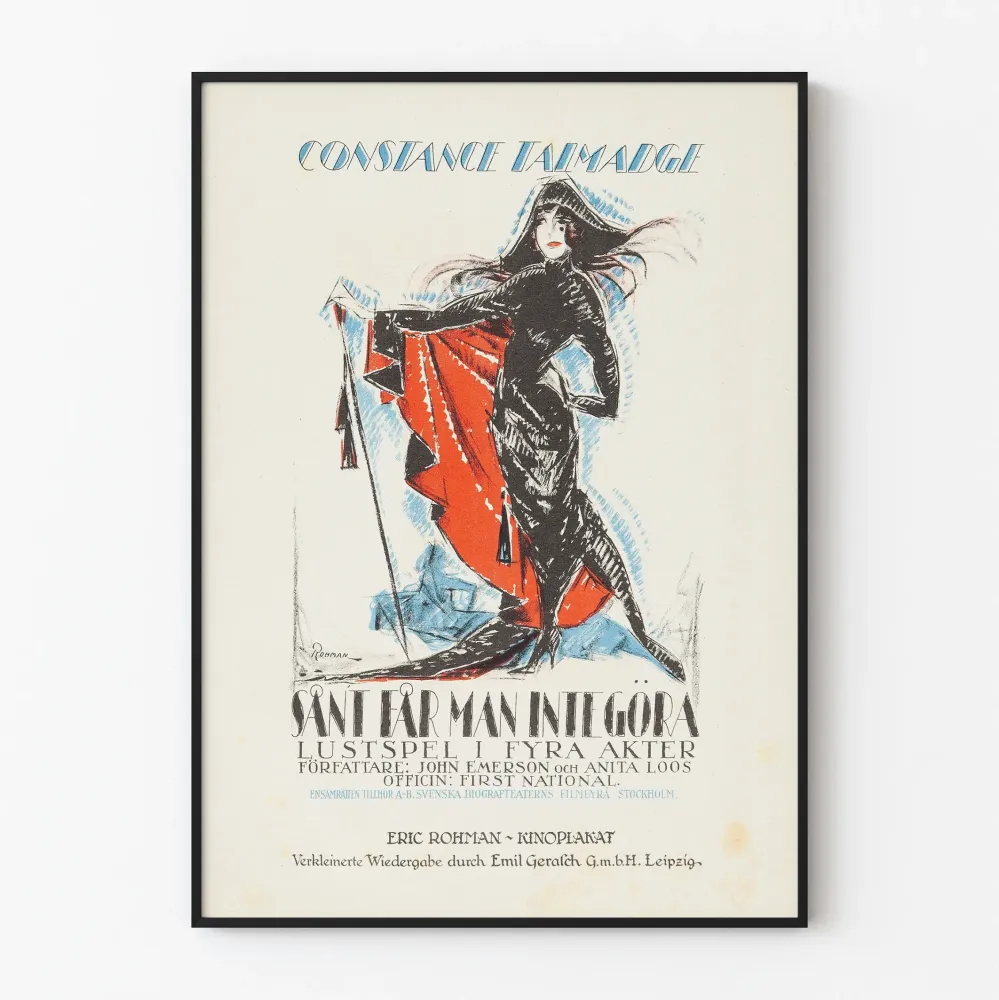 Vintagejuliste Constance Talmadge - Täydellinen nainen
