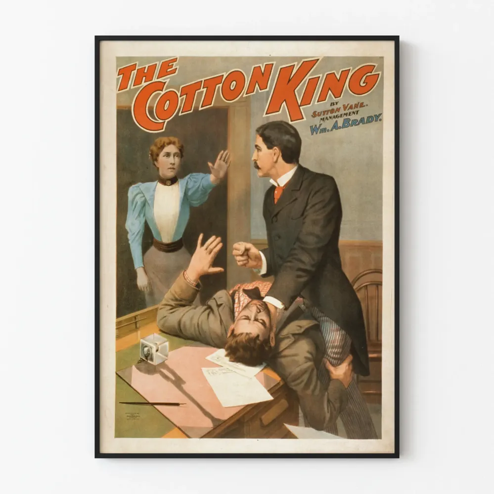 Vintagejuliste Cotton King Sutton Vanelta