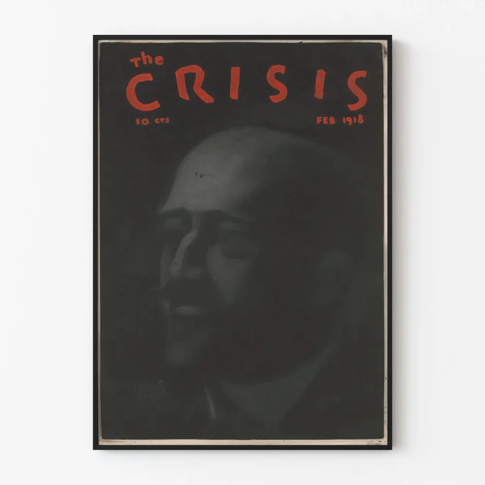 Vintagejuliste Crisis - W. E. B. Du Bois'n muotokuva