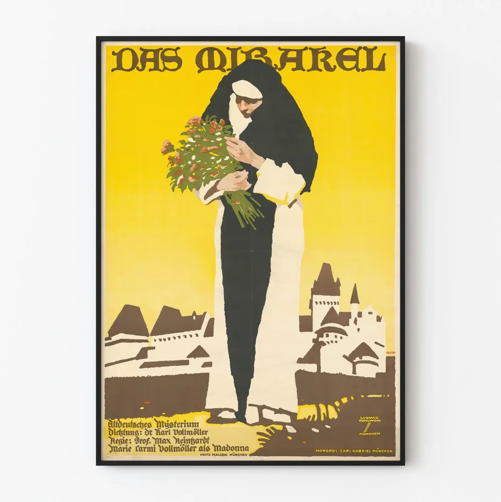 Vintagejuliste Das Mirakel - Retroseinustarakenne