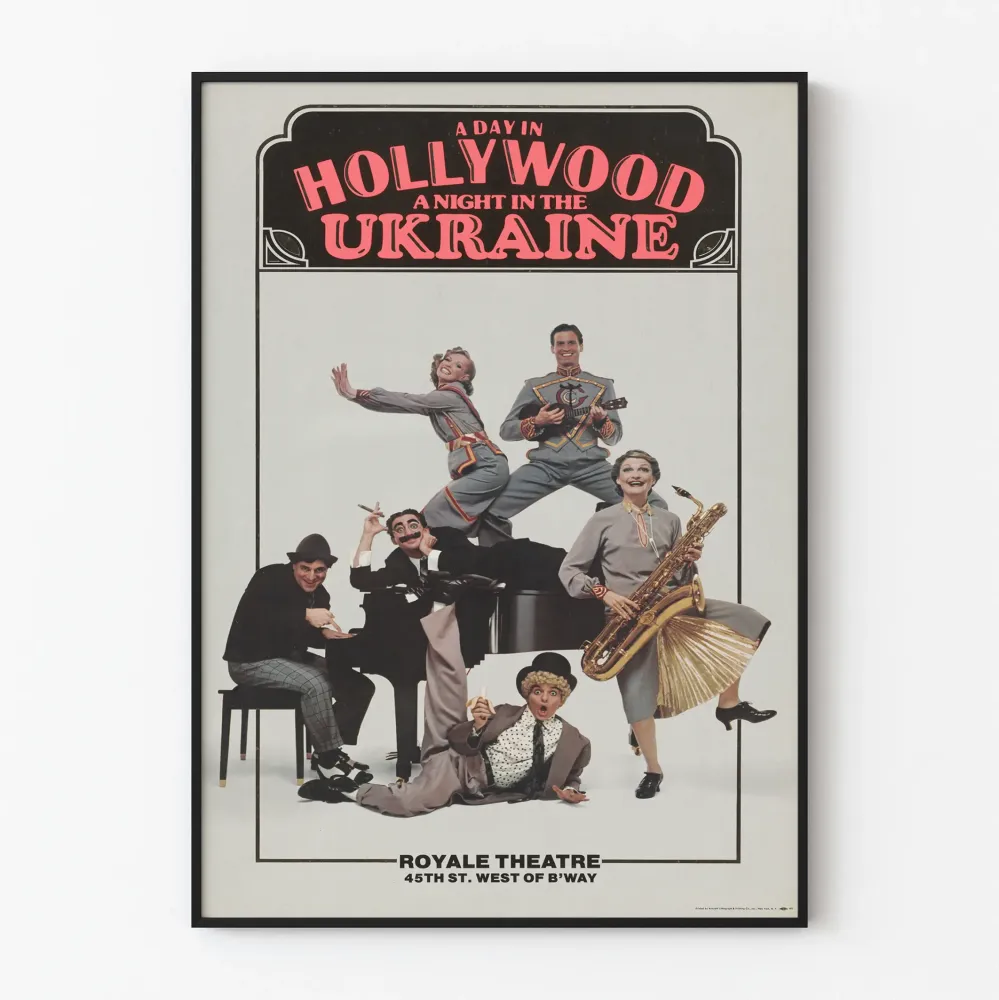 Vintagejuliste Day Hollywood Night Ukraine Théâtre Broadway