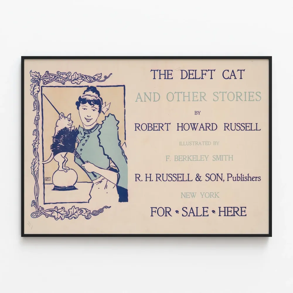 Vintagejuliste Delft Cat F:ltä Berkeley Smithiltä