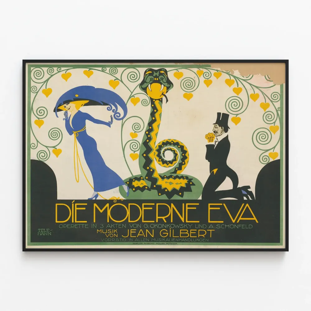 Vintagejuliste Die Moderne Eva - Teatteriseinäkoristelu