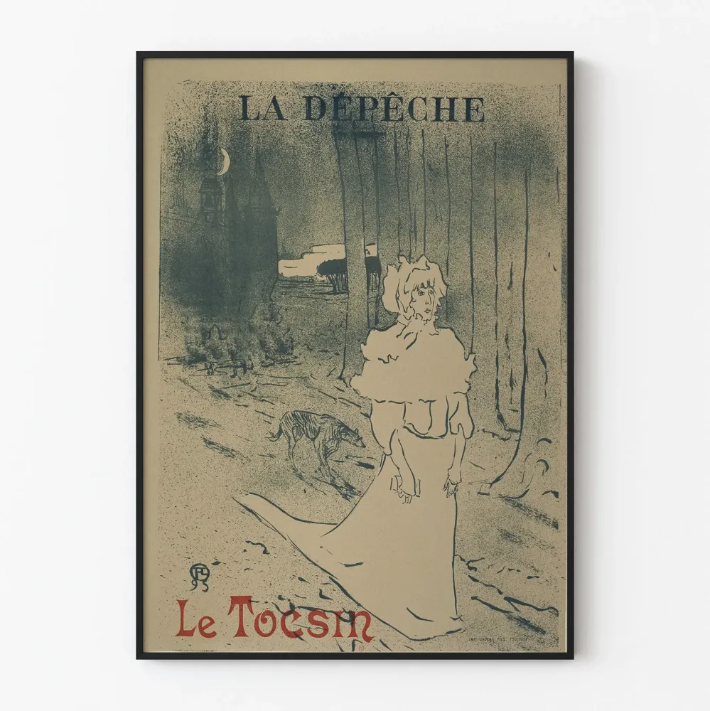 Vintagejuliste La Dépêche - Le Tocsin