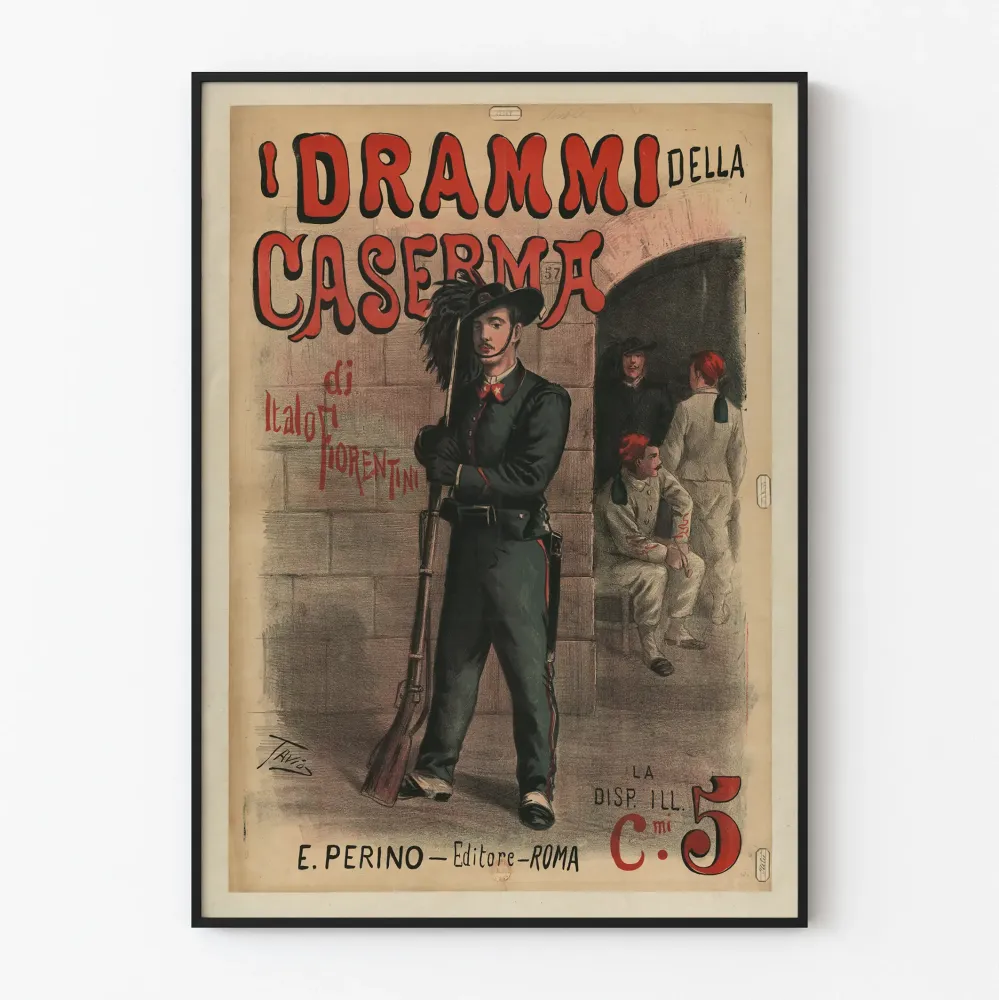 Vintagejuliste I drammi della caserma Italo Fiorentini