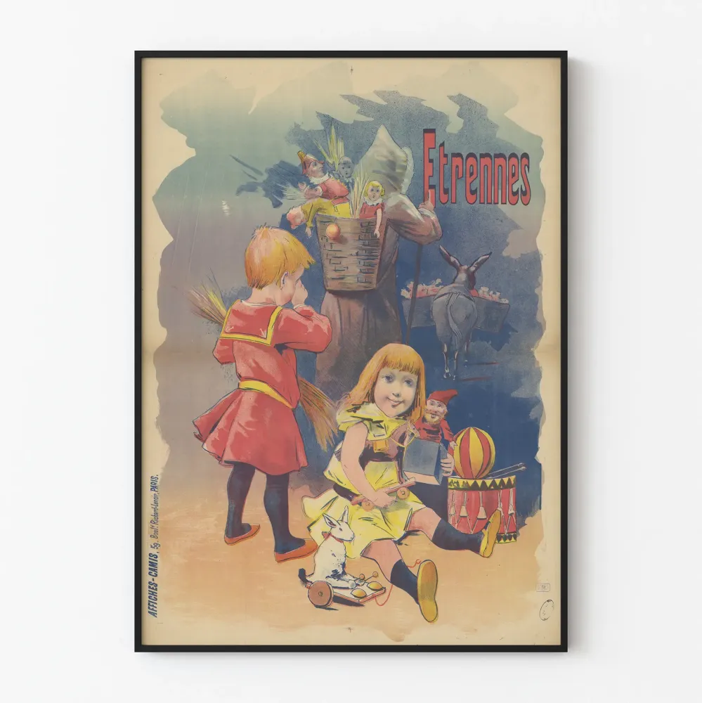 vintagejuliste Etrennes lapsille ja leluja