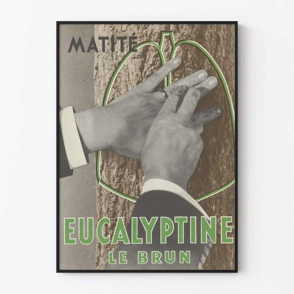 Vintagejuliste Eucalyptine Le Brun Matité seinäkoristelu