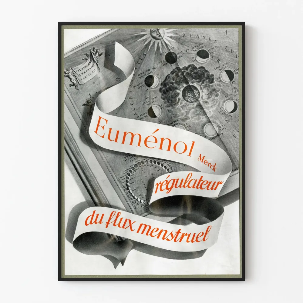 Vintagejuliste Euménol kuukautisvirtauksen säätelijä