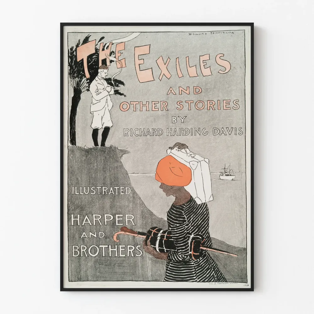 Vintagejuliste Exiles and Other Stories, teoksen tekijä Edward Penfield