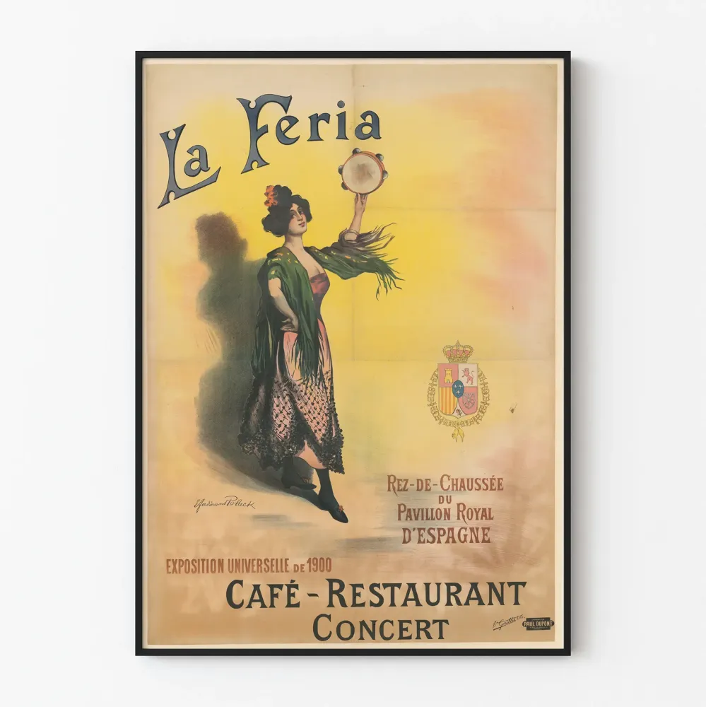 Vintagejuliste La Feria Maailmannäyttely 1900