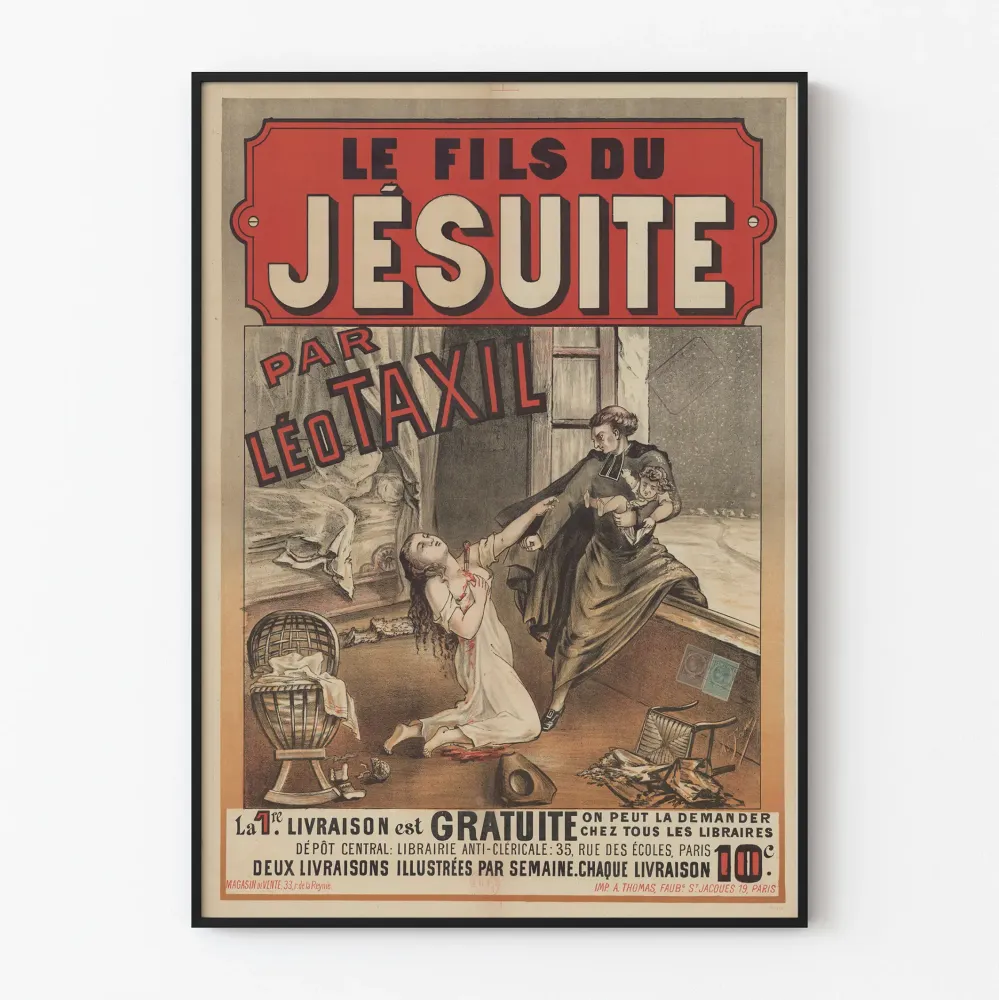 Vintagejuliste Le Fils du Jésuite Léo Taxil
