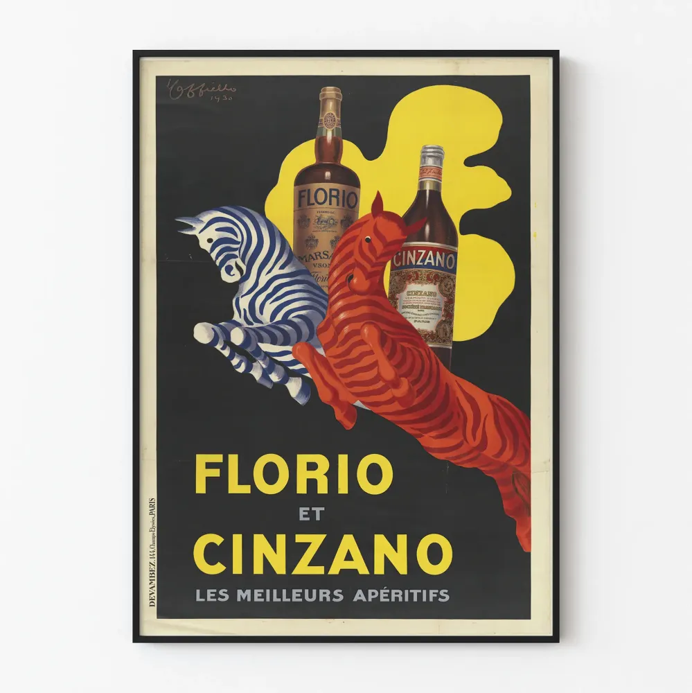 Vintagejuliste Florio ja Cinzano - Parhaat aperitiivit