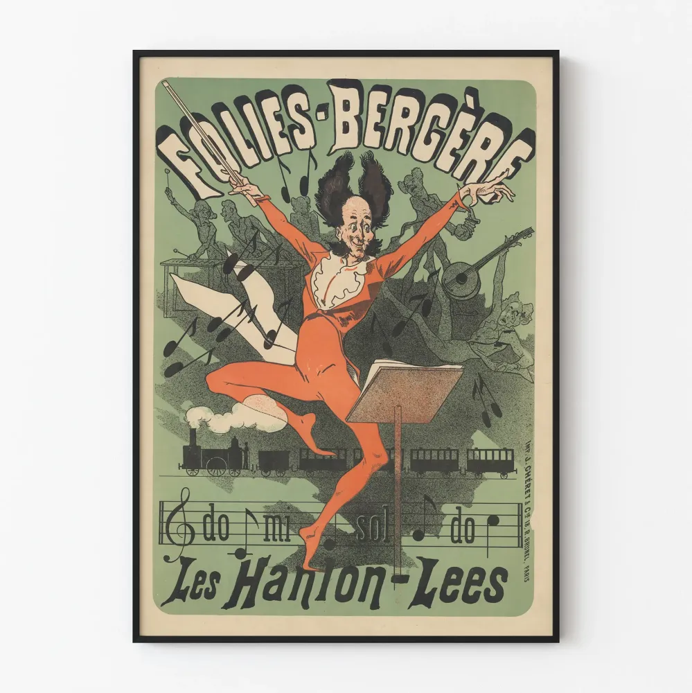 Vintagejuliste Folies Bergère Do Mi Sol Do - Les Hanlon-Lees