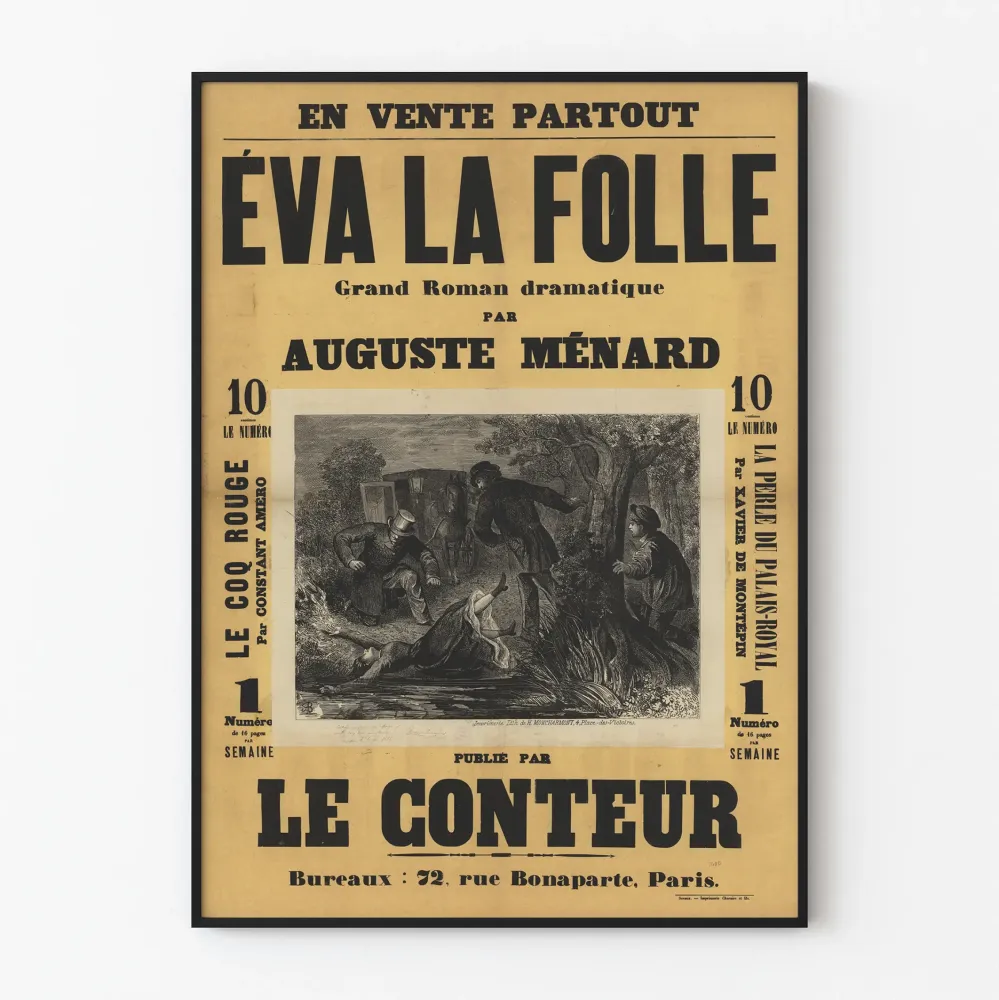 Vintagejuliste Éva la Folle Auguste Ménardilta