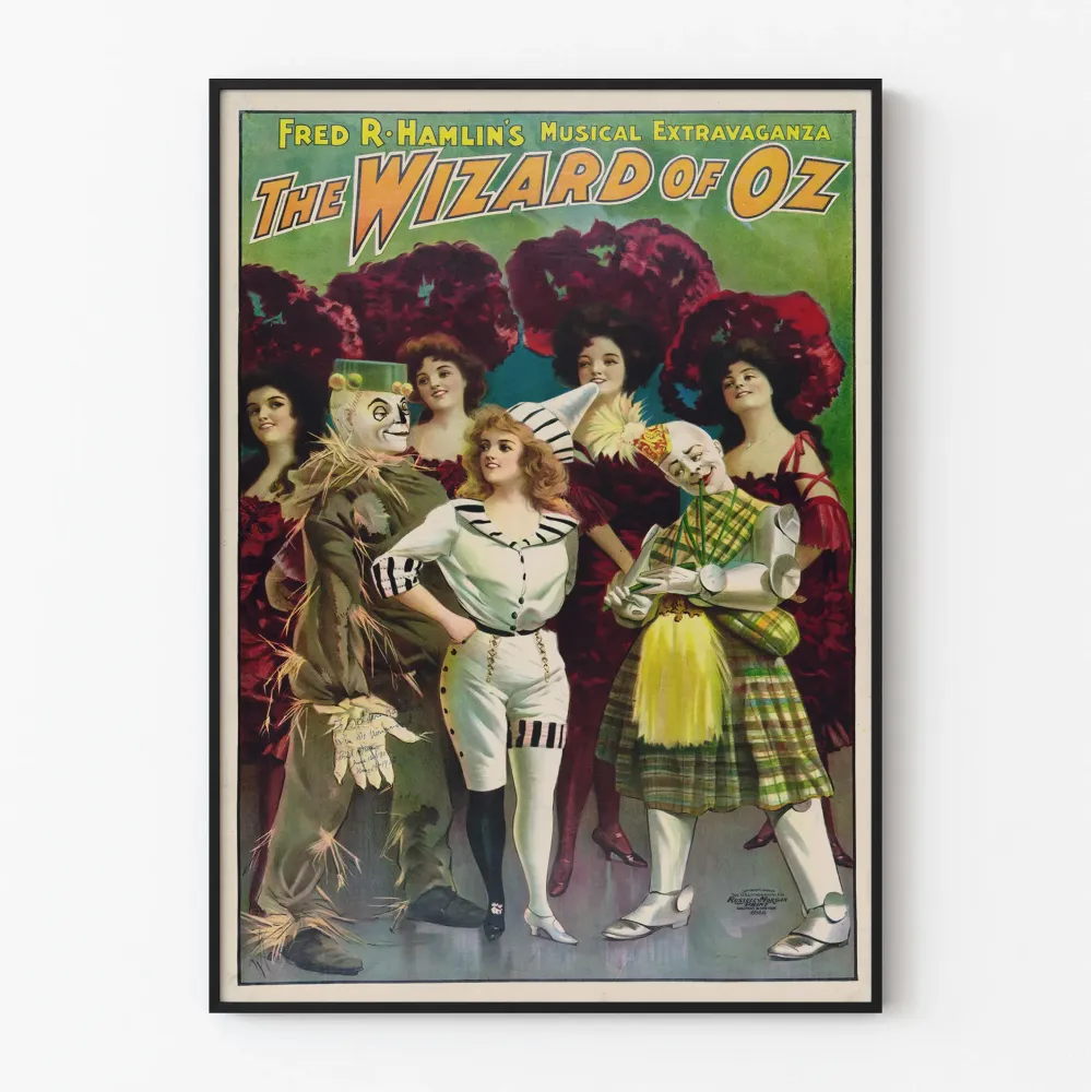 Vintagejuliste Fred R. Hamlinin Wizard Oz