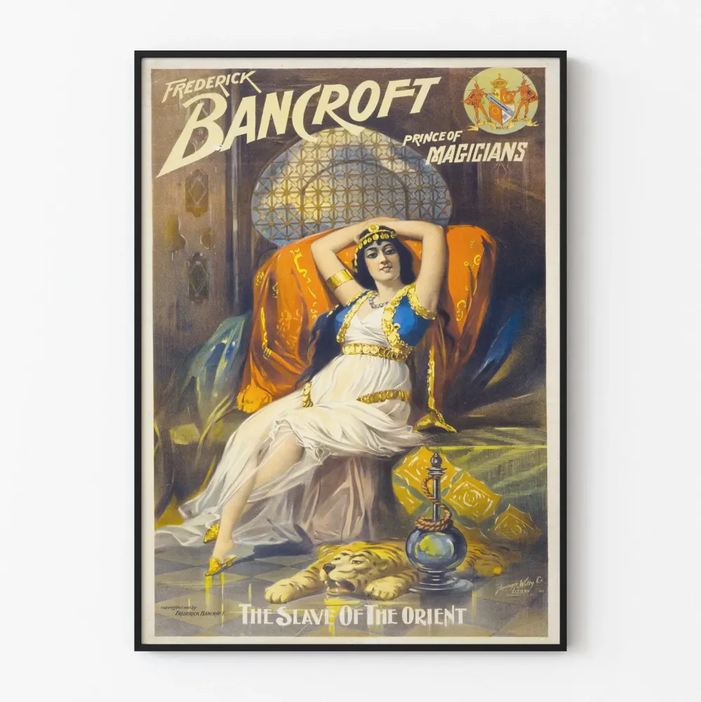 Vintagejuliste Frederick Bancroftin taikurien prinssi