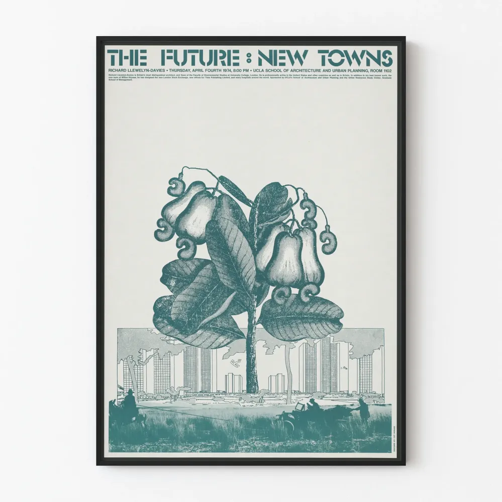 Vintagejuliste Future: New Towns - Arkkitehtoninen seinäkoristelu