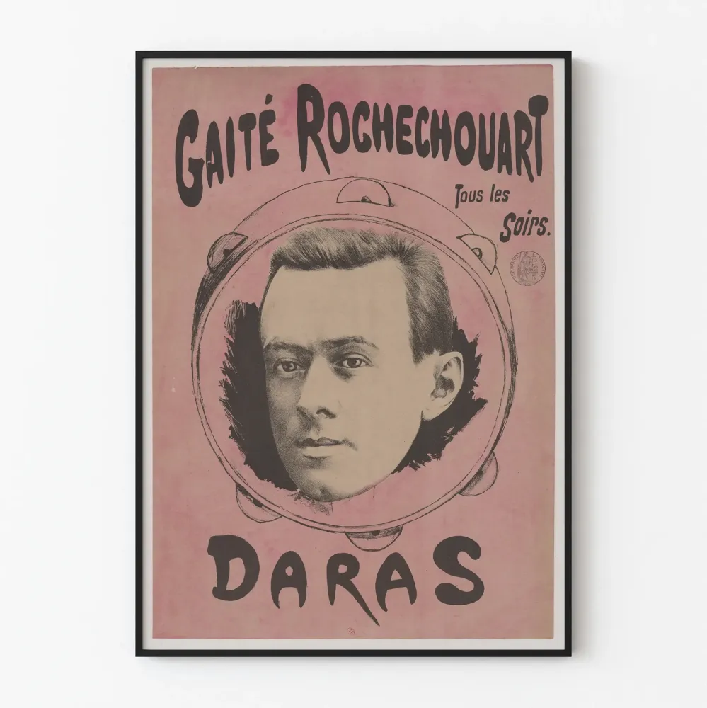 Vintagejuliste Gaité Rochechouart Jokaisena iltana Daras