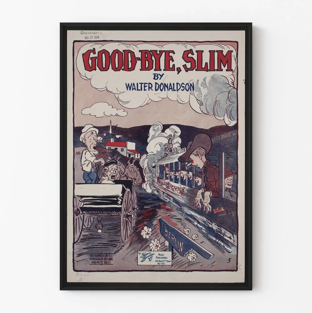 Vintagejuliste Good-Bye, Slim Walter Donaldsonilta
