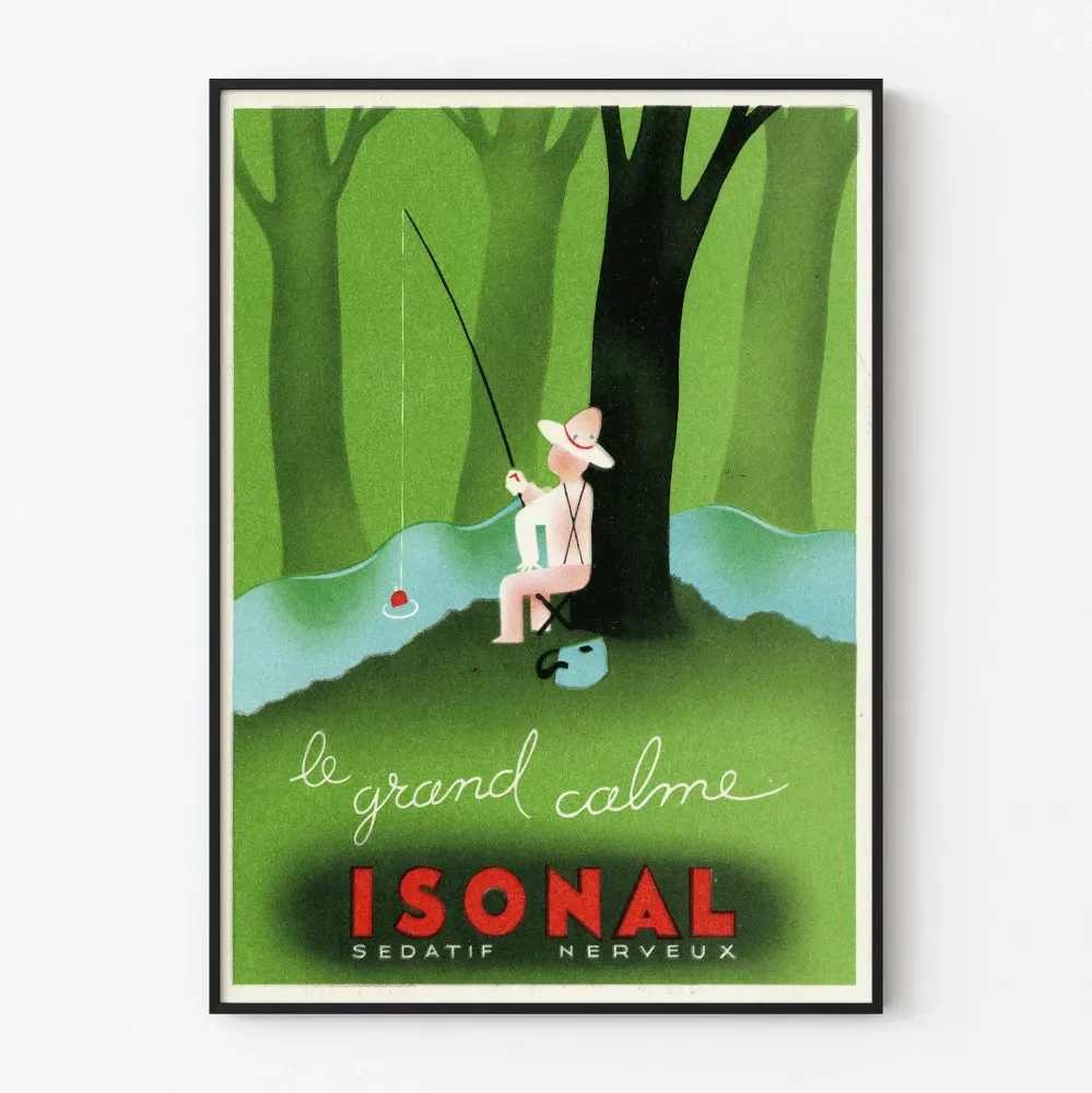 Vintagejuliste Le Grand Calme Isonal seinäkoriste