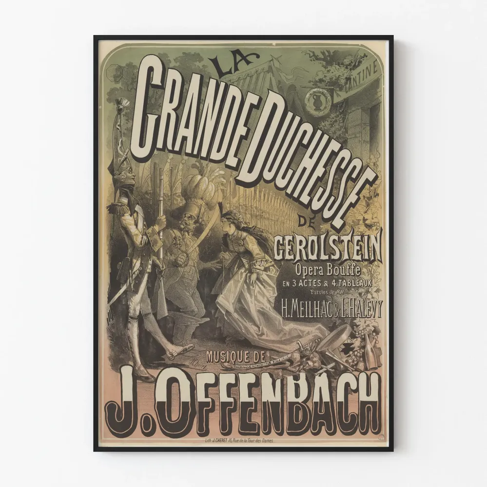Vintagejuliste La Grande Duchesse de Gerolstein, J. Offenbach