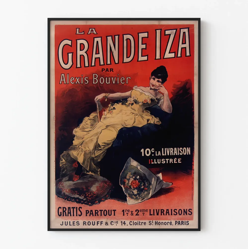 Vintagejuliste La Grande Iza Alexis Bouvierilta
