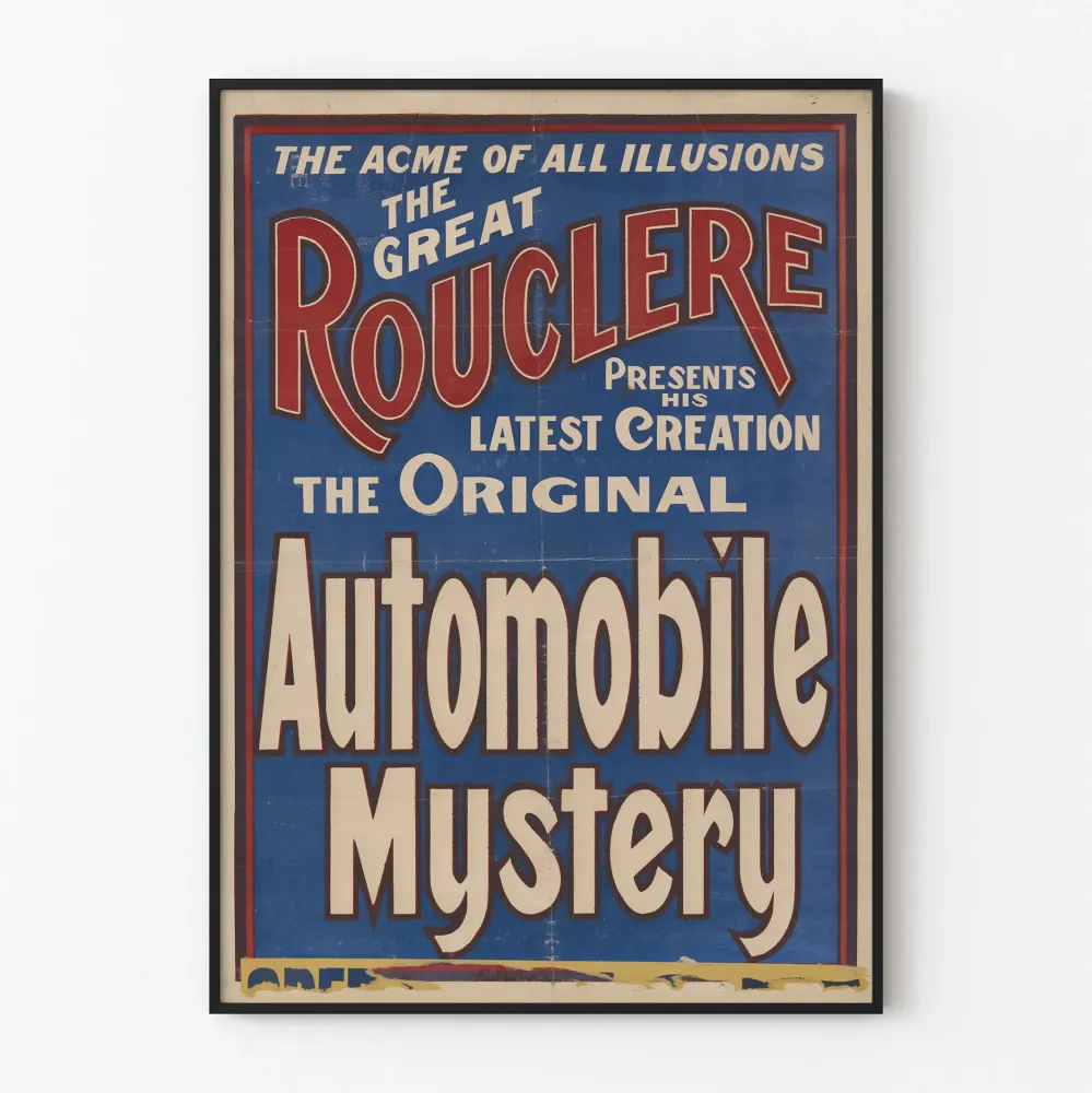 Vintagejuliste Great Rouclere - Autotehtäväarvoitus