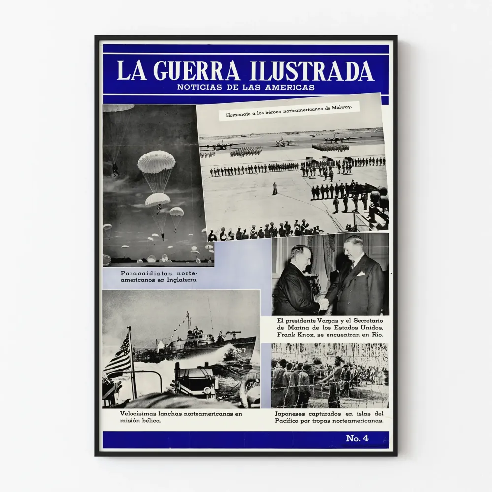 Vintagejuliste La Guerra Ilustrada - Historiallinen seinäkoriste
