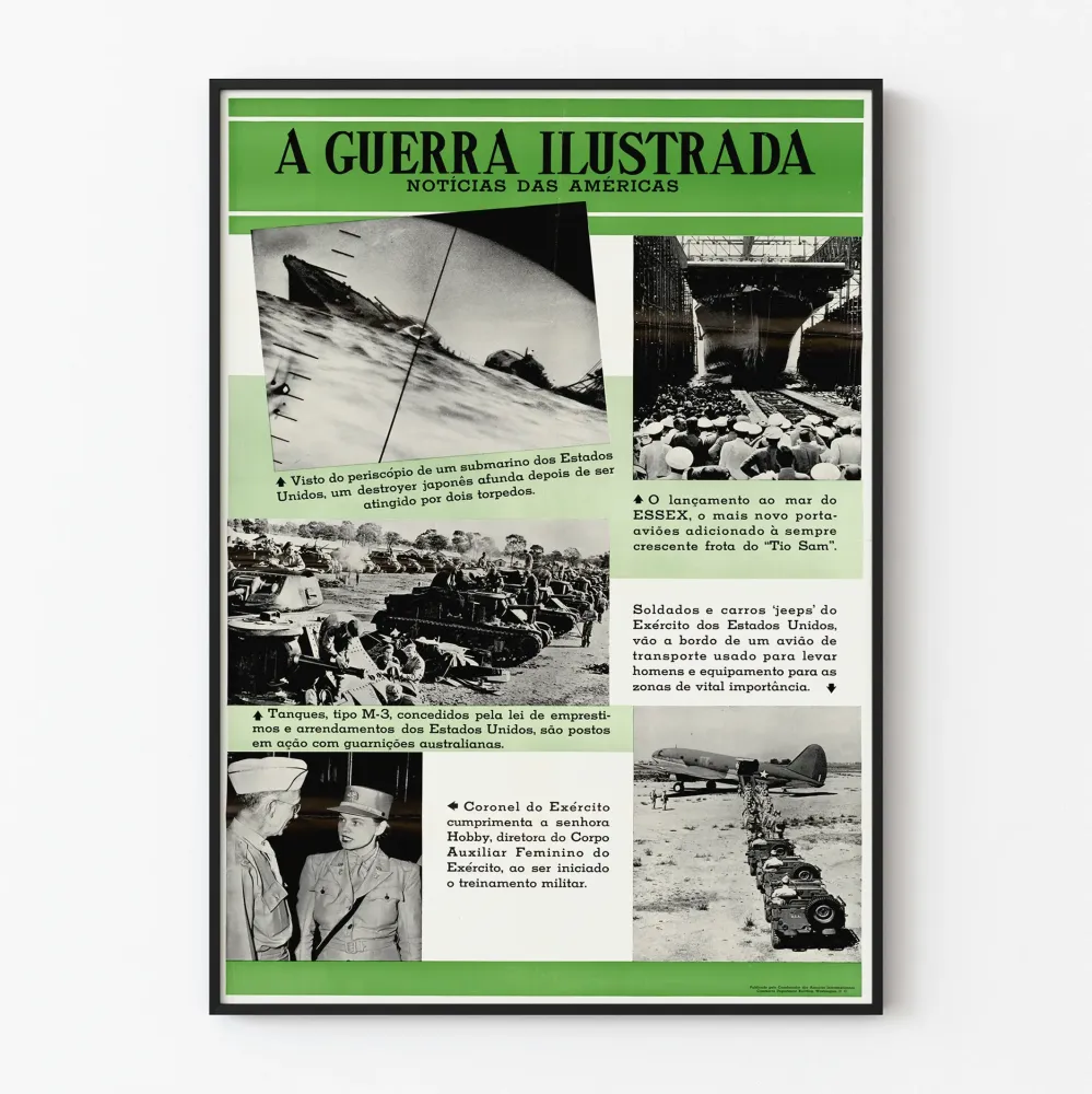 Vintagejuliste Guerra Ilustrada - Historiallinen seinäkoristelu