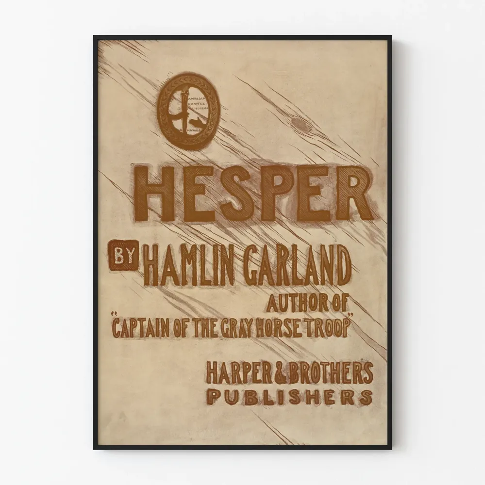 Vintagejuliste HESPER Hamlin Garlandilta - Kirjallinen seinäkoristelu