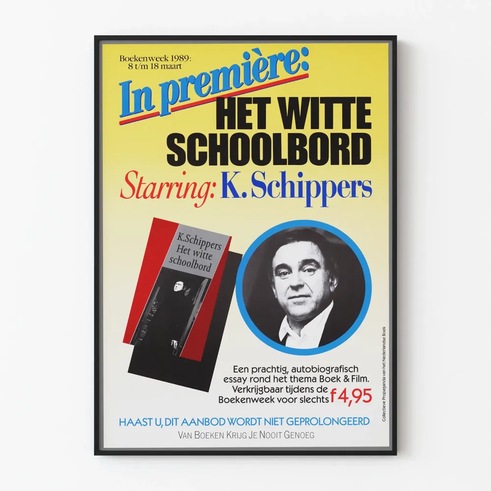 Vintagejuliste Het Witte Schoolbord de K. Schippers