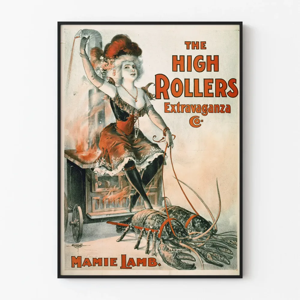 Vintagejuliste High Rollers Extravaganza Mamie Lamb