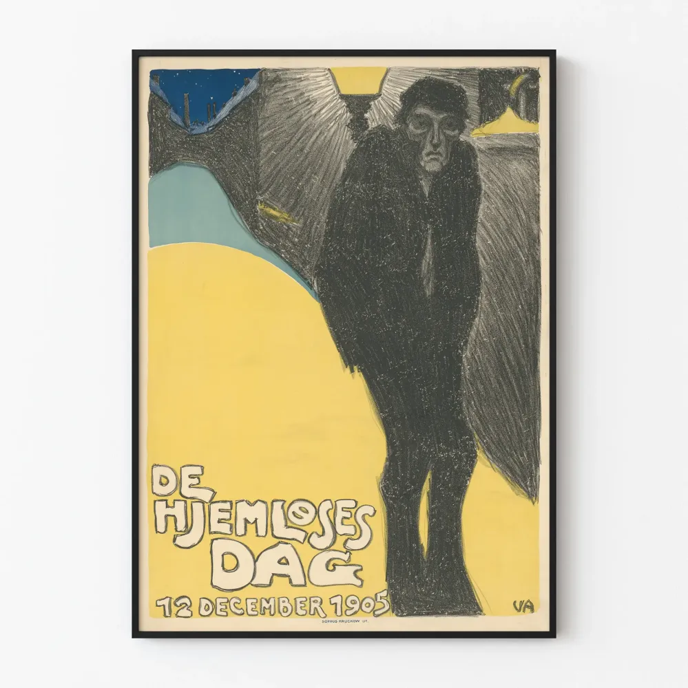 Vintagejuliste De Hjemloses Dag 1905 seinäkoriste