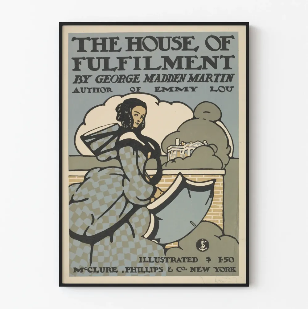 Vintagejuliste House Fulfilment - art deco -tyyli